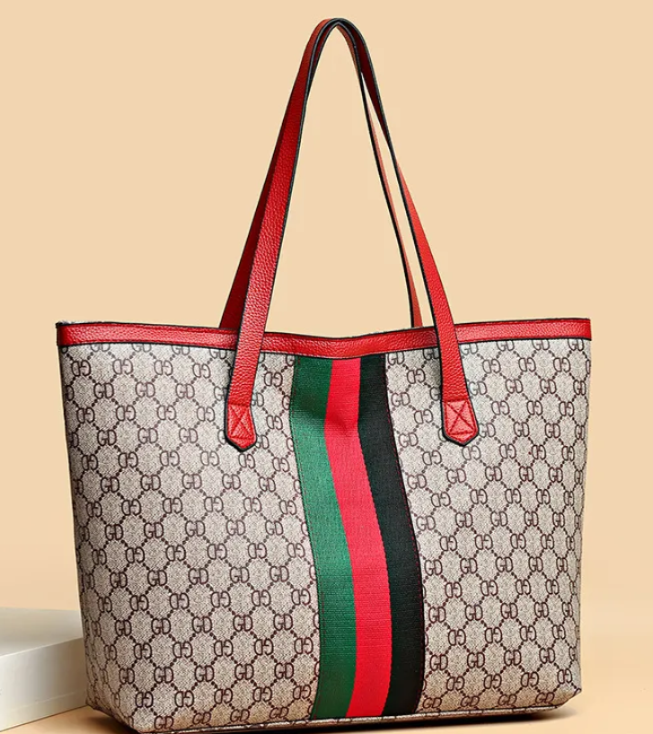 Women's Argyle Vintage Style Tote Bag