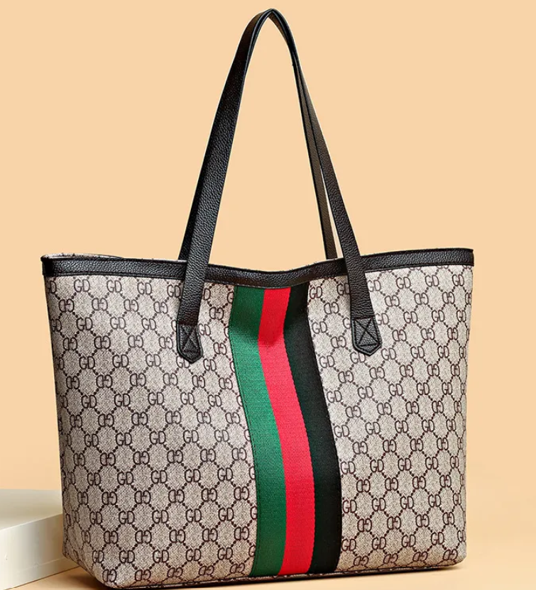 Women's Argyle Vintage Style Tote Bag