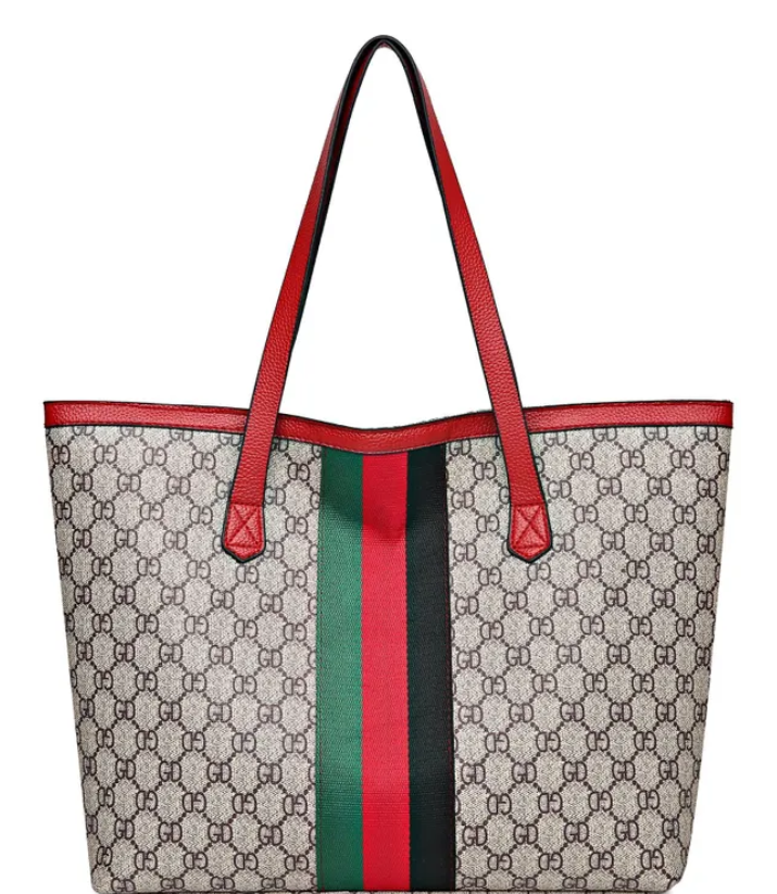 Women's Argyle Vintage Style Tote Bag