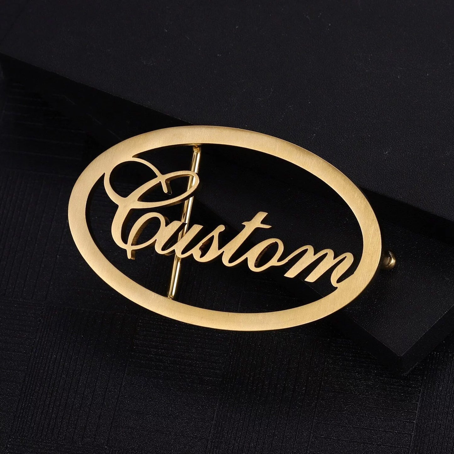 Oval Custom Name Belt